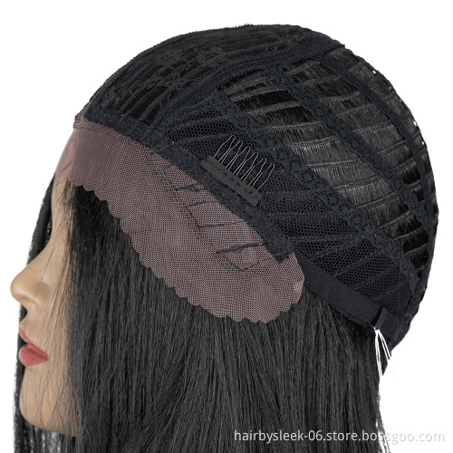 Lace Front Wigs 8 Inches Silky Straight Bob Wave Synthetic Lace Frontal wigs natural black T lace part Synthetic Hair Wigs